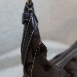 Coach Brown Canvas Mini Hobo Bag