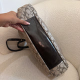 Coach Brown Signature Ashley Carry-All Bag