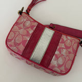 Coach Pink Signature Distressed Tie Dye Demi Bag