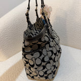 Coach Grey Signature Tote Bag