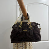 Brown Coach Signature Sabrina Madison Bag