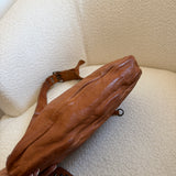 Tan Archive Miu Miu Floral Shoulder Bag