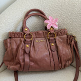 Miu Miu Mauve Pink Vitello Leather Bag