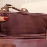 Rare Coach Plum Leather Campbell Hobo Bag