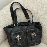 Coach Black Leather Soho Tote Bag