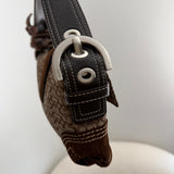 Coach Brown Soho Demi Flap Bag