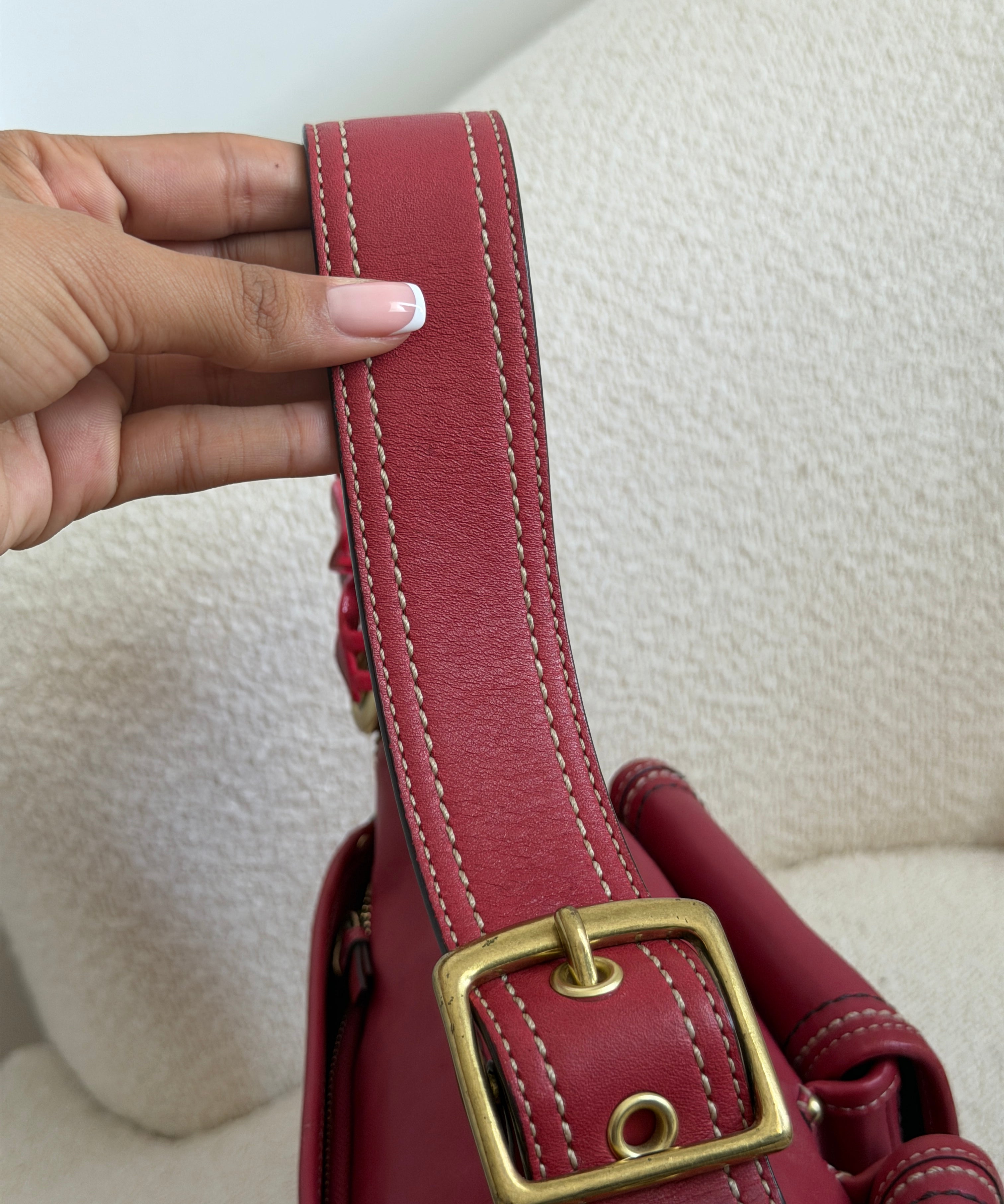 Coach Magenta Legacy Turnlock Bag