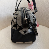 Coach Grey Stripe Signature Satchel Bag