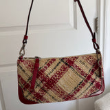 Coach Plaid Signature Shoulder Bag