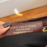 Balenciaga Maroon Classic City Mini Leather Gold Hardware Bag