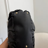 Black Leather Gucci D-Ring Large Shoulder Bag