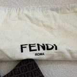 Grey Fendi Signature Brown Mamma Baguette Bag