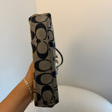 Navy Coach Signature Mini Bag