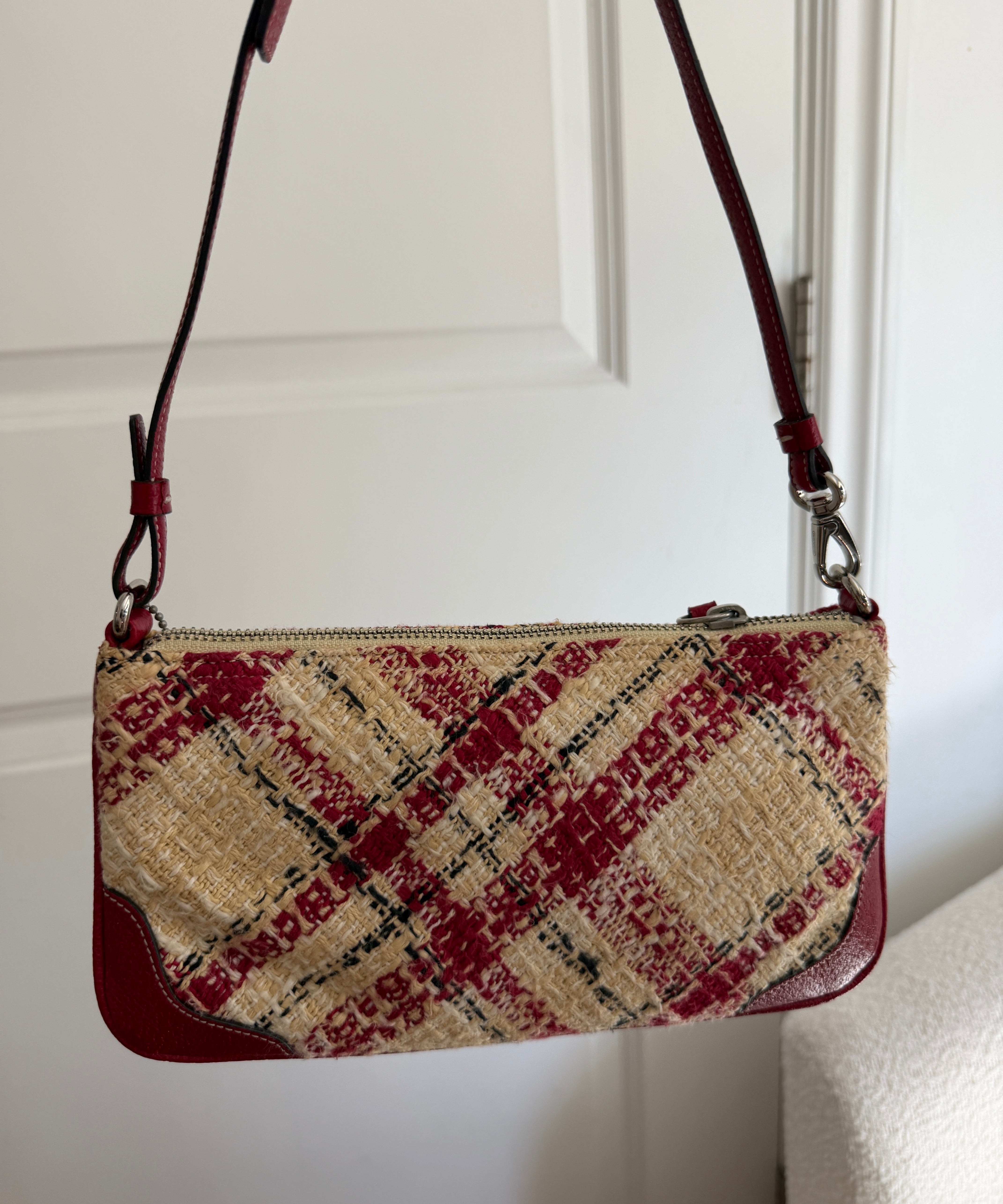 Coach Plaid Signature Shoulder Bag