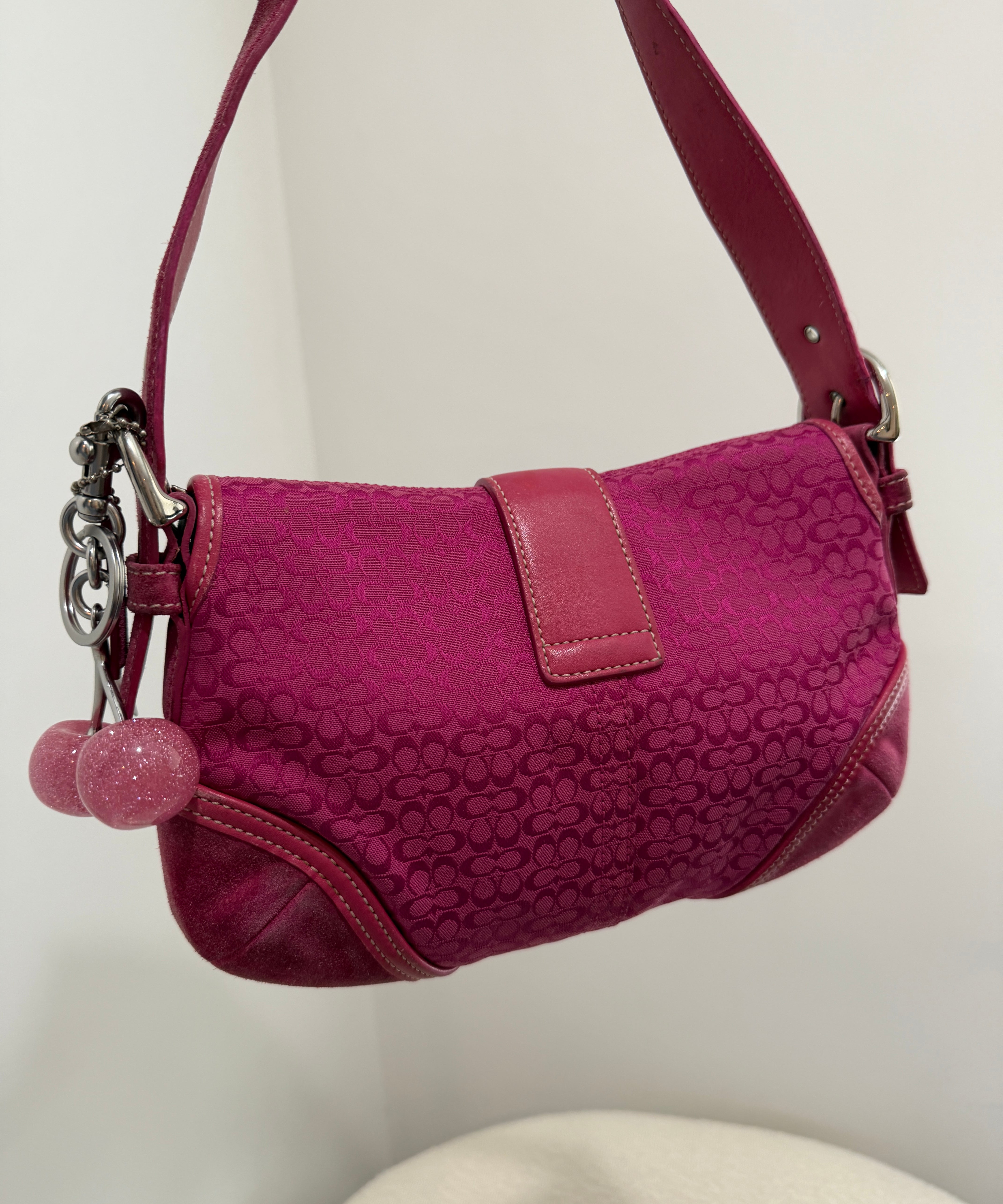 Rare Pink Canvas Mini Soho Bag