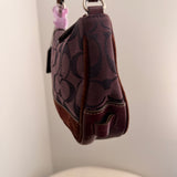 Coach Purple Signature Demi Hamptons Bag