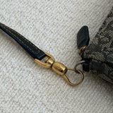 Navy Dior Saddle Trotter Shoulder Bag
