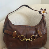 Rare Brown Coach Ergo Large Belted Shoulder Bag