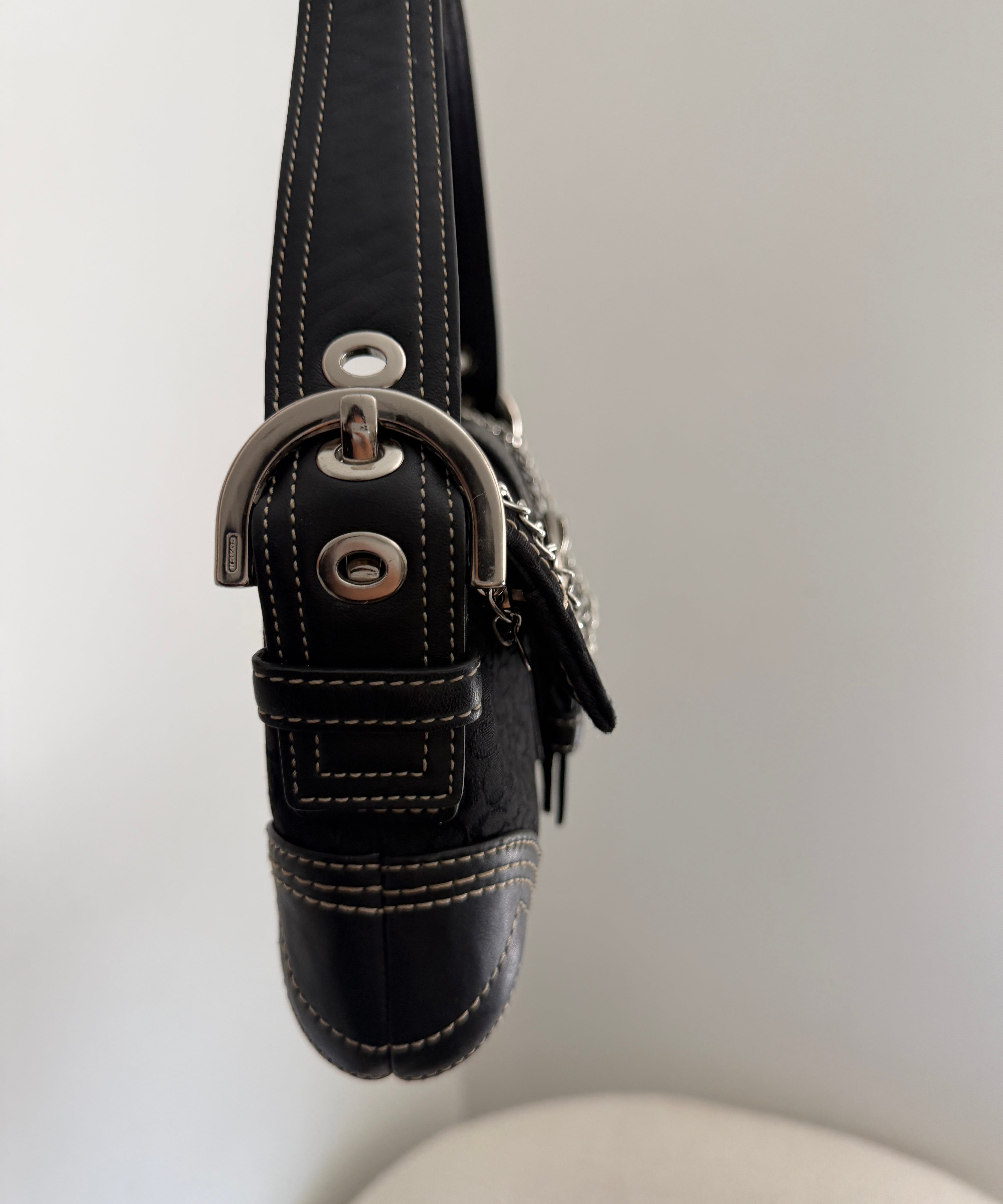 Coach Black Soho Demi Flap Bag
