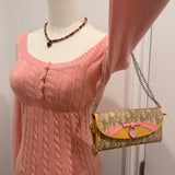 White Dior Romantique Wallet on Chain Bag