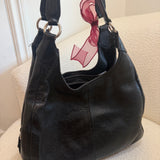 Coach Black Leather Maggie Bag
