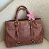 Miu Miu Mauve Pink Vitello Shine Leather Tote Bag