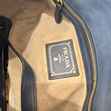 Navy Blue Prada Shoulder Bag