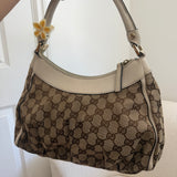 Brown Gucci Mini D-Ring Shoulder Bag