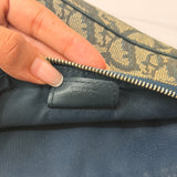 Navy Dior Saddle Trotter Shoulder Bag