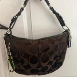 Coach Signature Brown Hobo Bag