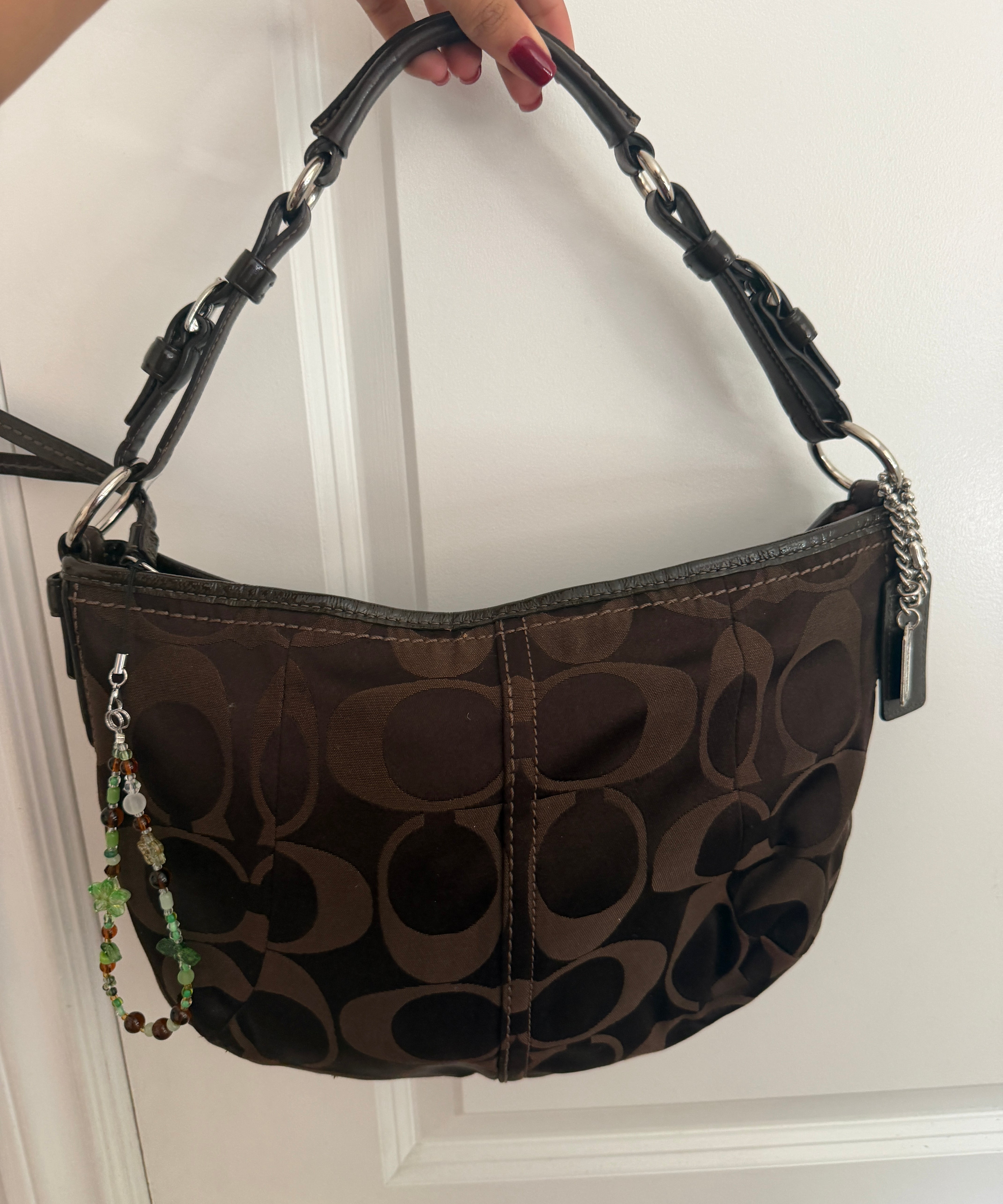 Coach Signature Brown Hobo Bag