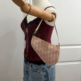 Pink Dior Saddle Trotter Shoulder Bag