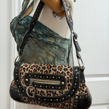 Rare Guess Leopard Print Shoulder Bag