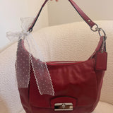 Coach Red Leather Kristen Leather Shoulder Bag