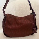 Burgundy Dior Diorrisimo Hobo Shoulder Bag