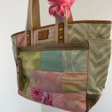 Coach Multicolor Patchwork Spring Hand Bag
