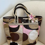 Coach Multicolor Scarf Print Tote Bag