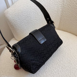 Black Coach Small Double Pocket Soho Bag
