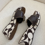 Rare Coach Cream Optic Wedges (8.5)