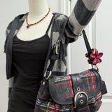 Rare Coach Plaid Soho Sufflette Shoulder Bag