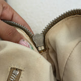 Beige Archive Miu Miu Black Studded Flower Shoulder Bag
