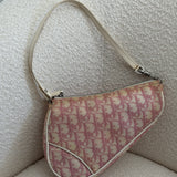 Pink Dior Saddle Trotter Shoulder Bag