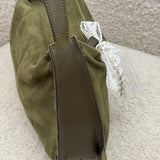 Coach Olive Green Nubuc Shoulder Bag