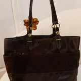 Coach Brown Patchwork Tote Bag