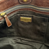 Miu Miu Brown Vitello XL Leather Bag