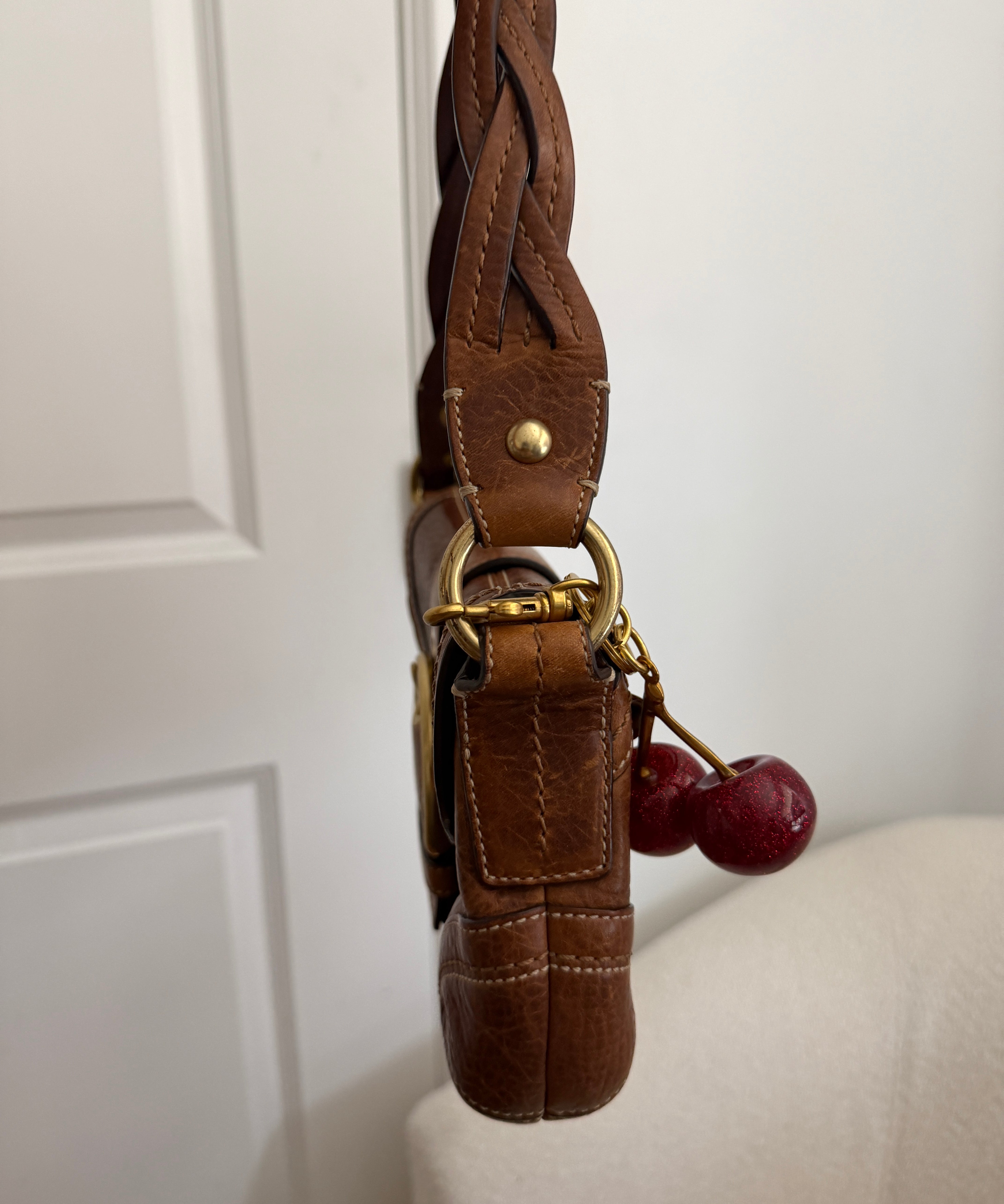 Coach Whiskey Leather Mini Soho Bag