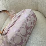 Coach Pink Signature Leah Tote Bag