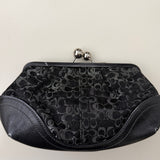 Coach Black Optic Coin Purse