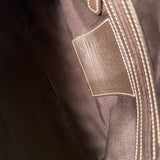 Brown Coach Signature Demi Shoulder Bag