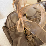 Rare Coach Gold Signature Bonnie Satchel Bag